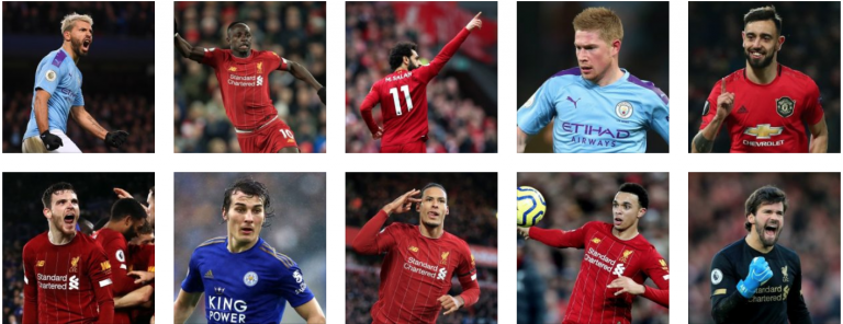 ក្រុមទម្រង់ល្អបំផុតនៅ Premier League ឆ្នាំ ២០១៩/២០៖ មានការភ្ញាក់ផ្អើលជាមួយ Bruno Fernandes