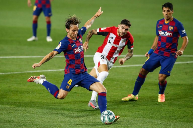 Rakitic ជួយ​ឲ្យ Barca ឈ្នះ​ទាំង​ប៉ផុត​ប៉ផើយ ឡើង​ទៅ​កំពូលតារាង​បណ្ដោះ​អាសន្ន